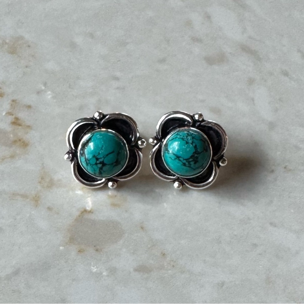 NWOT Sundance Spirit of the West Earrings, Turquoise, Sterling Silver - Picture 3 of 5